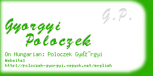 gyorgyi poloczek business card